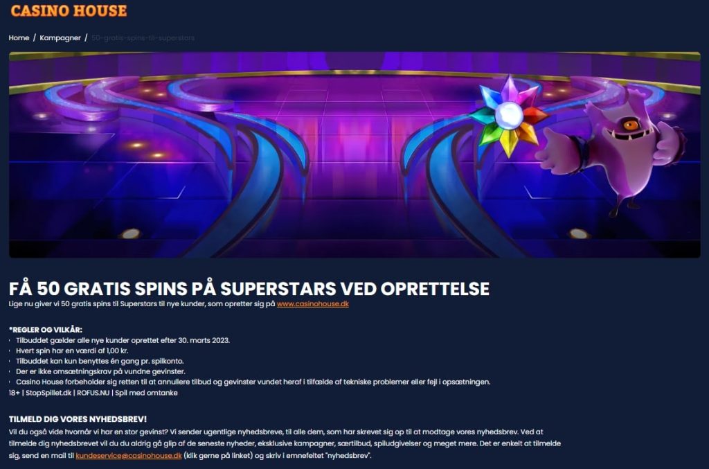 Free Spins promo page