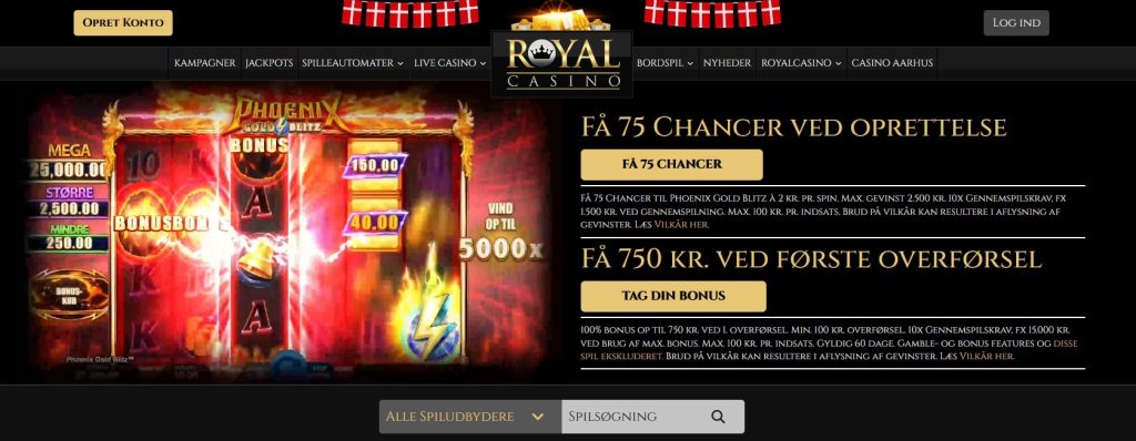 Royal Casino hjemmeside